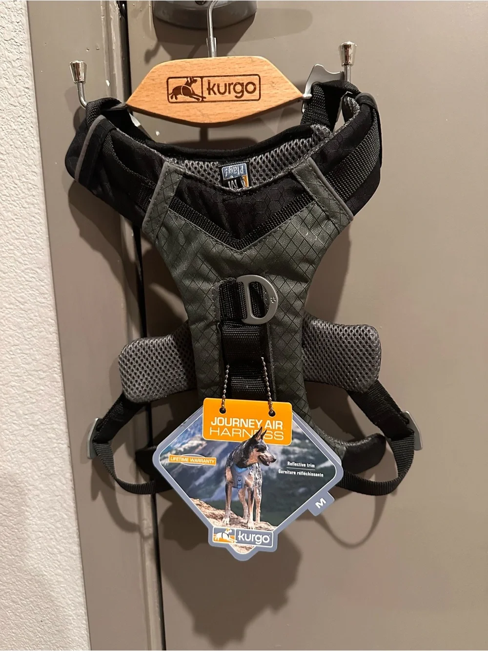 Kurgo Journey Air Dog Harness - Size M - Gray & Black